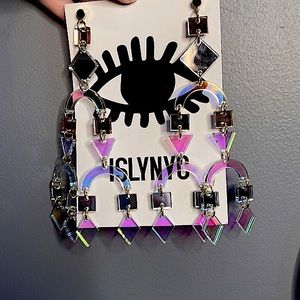 ISLYNYC Iridescent Hand Made Acrylic Earrings